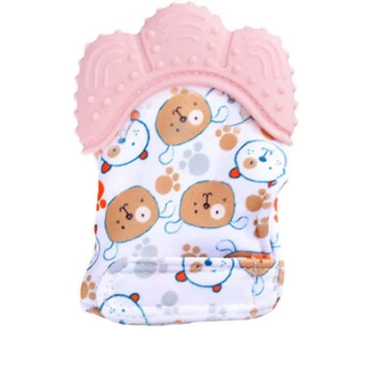 Food Grade Silicone Baby Teething Gloves Pain Relief Mittens