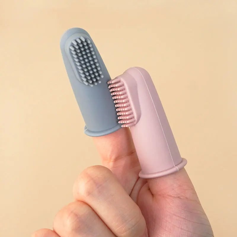 Silicone Baby Finger Toothbrush - Newborn Oral Care Cleaning Brush