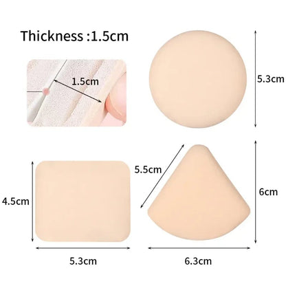 Multi-Shape Makeup Sponges 1-10pcs Round Square Triangle Foundation
