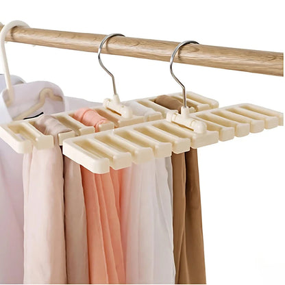 Multifunctional Hanging Belt & Tie Organizer Rack - 1-12 Pack