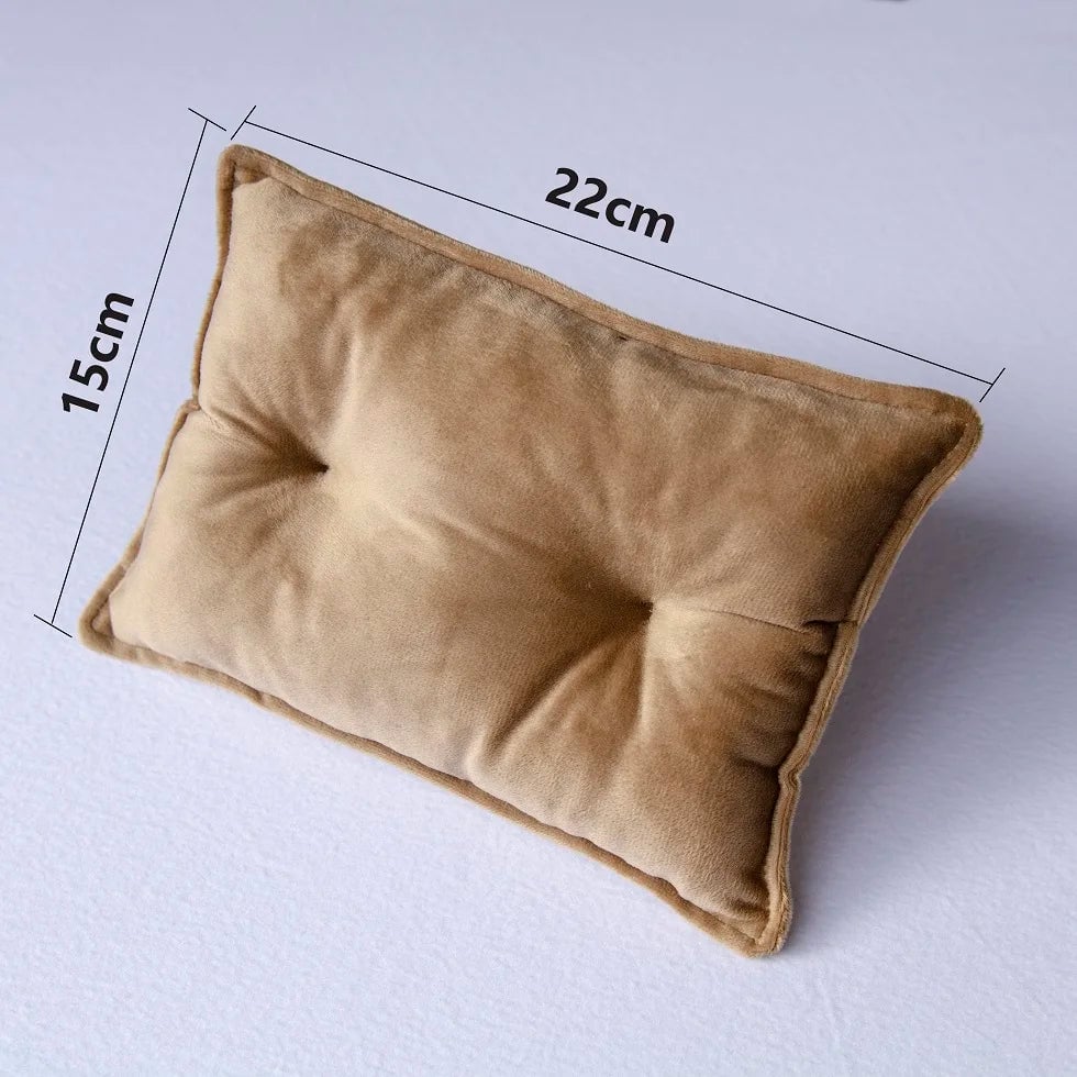 Velvet Newborn Photography Posing Cushion - Mini Baby Pillow Prop