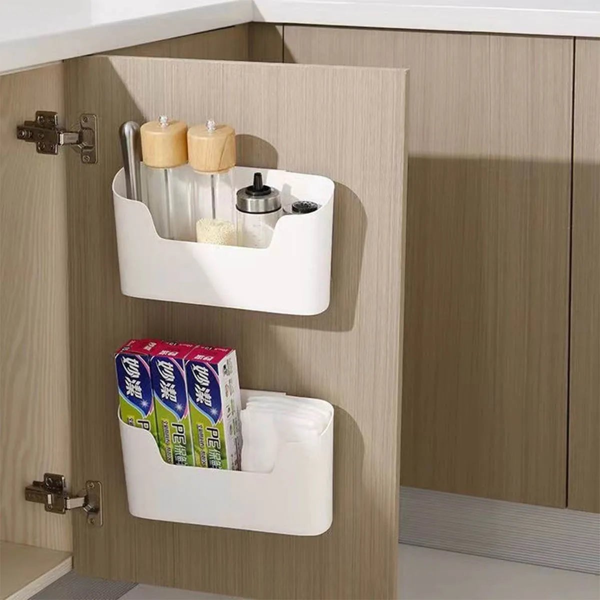 Adjustable Kitchen Cabinet Shelf Organizer Storage Rack System