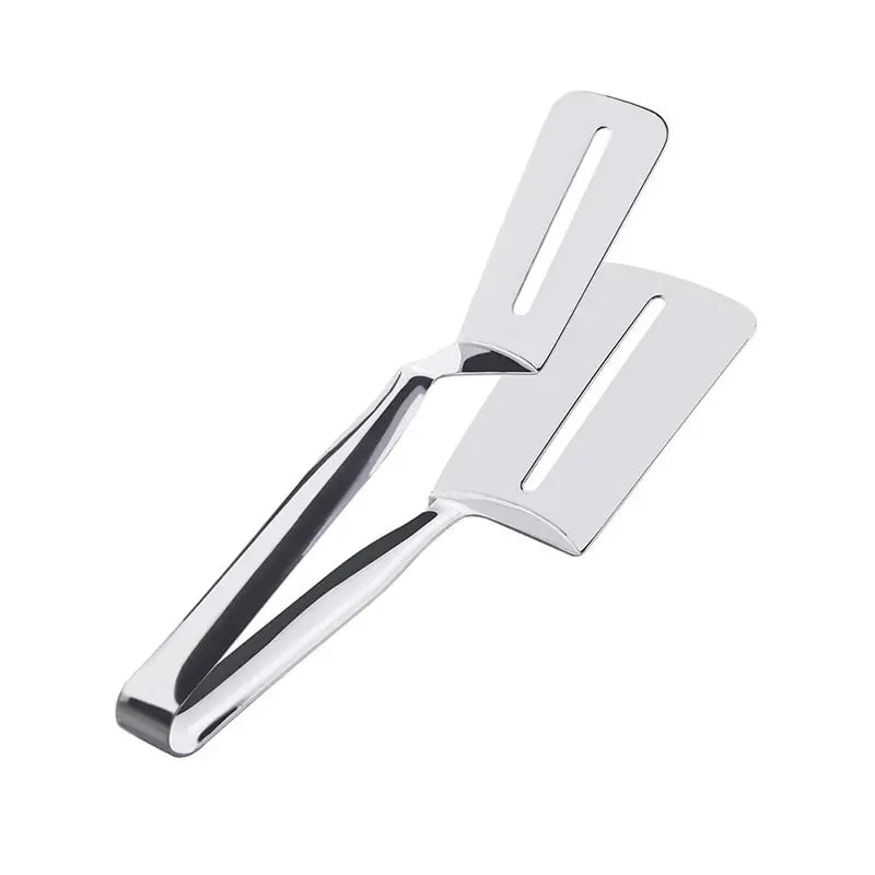 Stainless Steel Food Tongs - Steak Pancake Fish BBQ Kitchen Clip