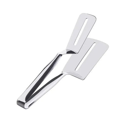 Stainless Steel Food Tongs - Steak Pancake Fish BBQ Kitchen Clip