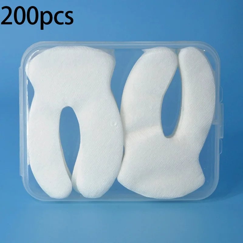 100pcs Disposable Cotton Eye Mask Patches - Natural Spa Facial Care