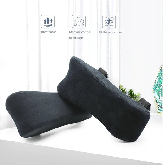 Memory Foam Office Chair Armrest Pads - Ergonomic Elbow Support