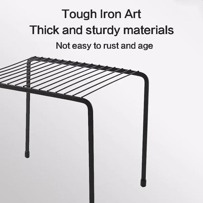 Wrought Iron Kitchen Storage Rack - Countertop & Floor Standing