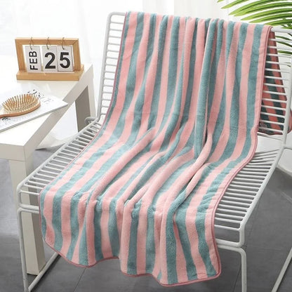 Stripe Super Soft Bath Towel 90x170cm Super Absorbent Multi-Use
