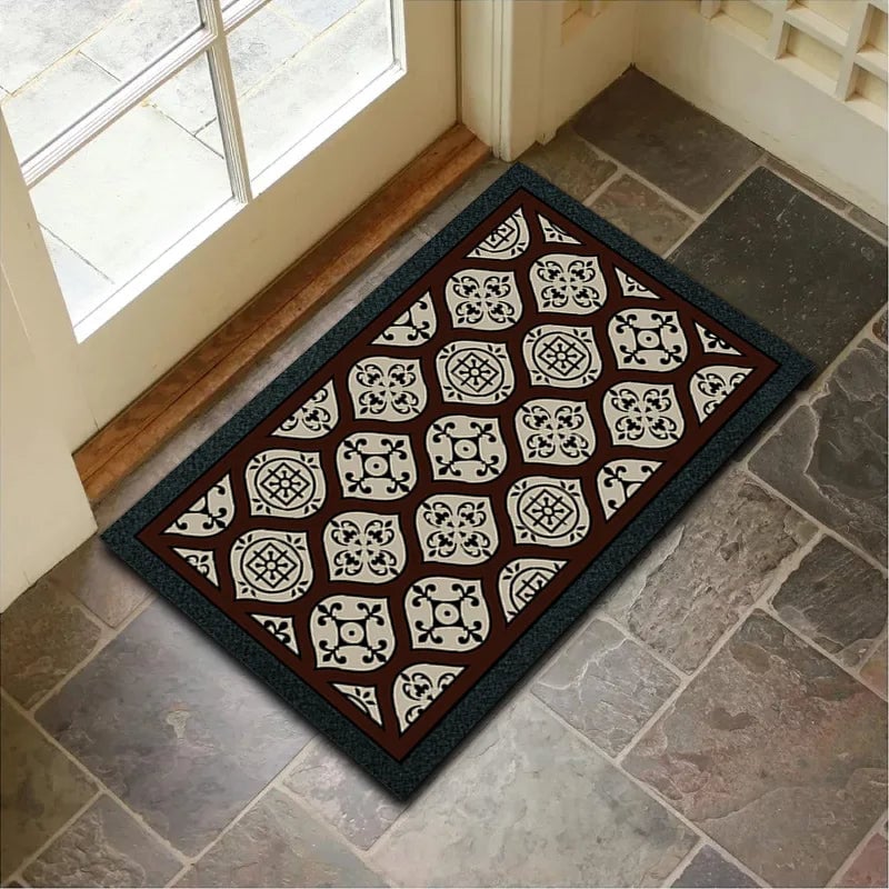 Diatom Mud Non-Slip Door Mat - Super Absorbent Geometric Bathroom Rug