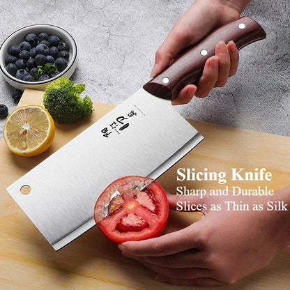 Ultra-Sharp Stainless Steel Kitchen Knife - Chef Utility Meat Cutting