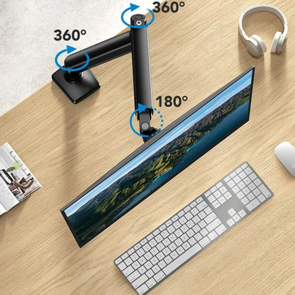 32" Universal Monitor Bracket Adjustable Desk Mount Stand 19.8lbs