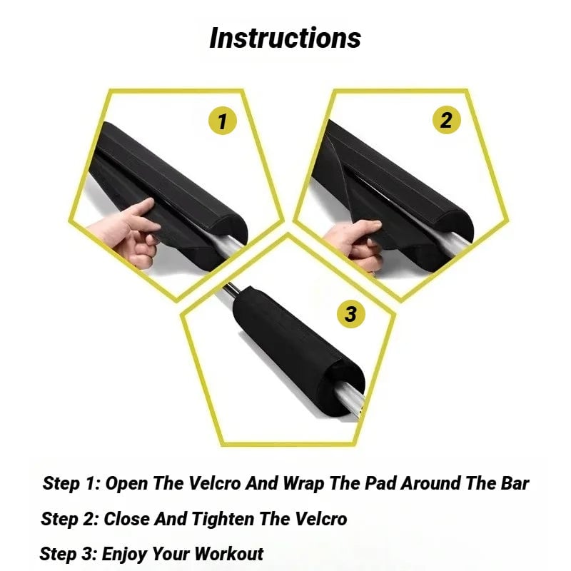 Premium Foam Barbell Pad - Squat Hip Thrust Neck Shoulder Protector