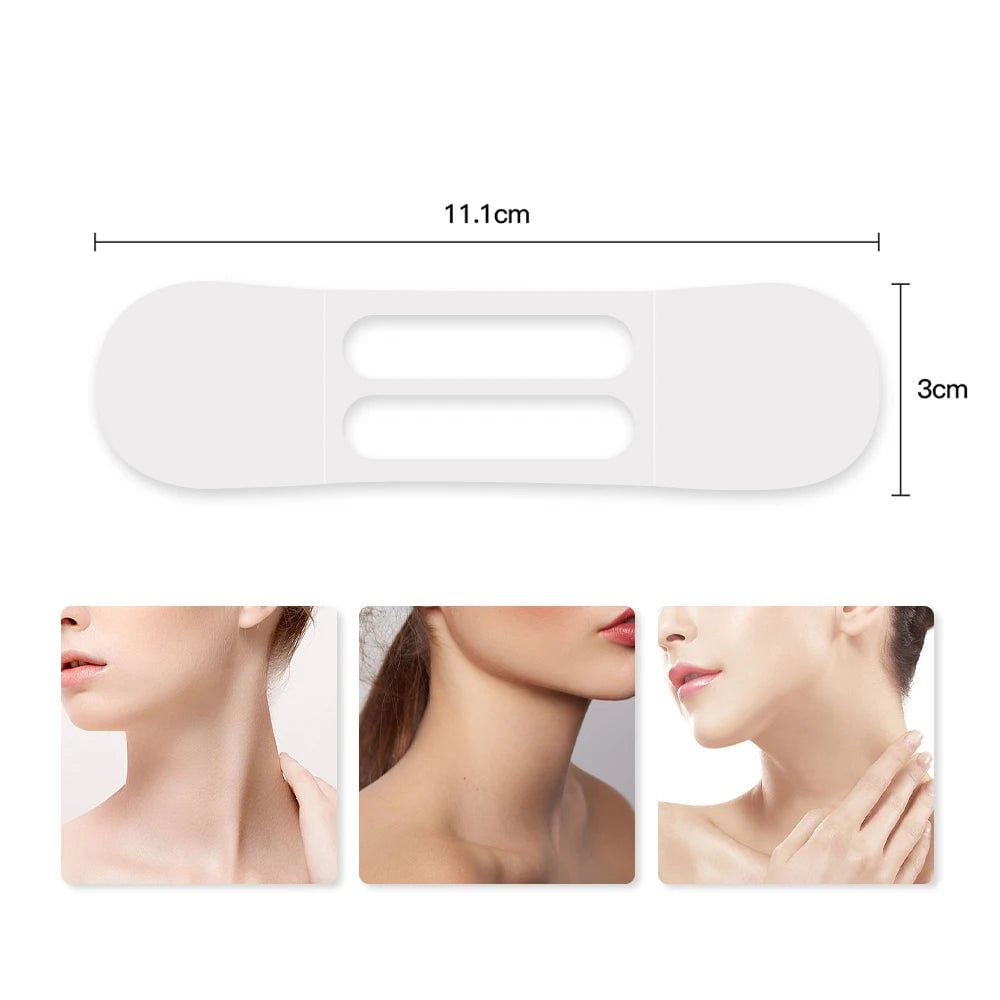 10pcs Transparent Waterproof Neck Lifting Patches Invisible Face Lift