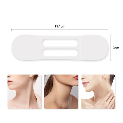 10pcs Transparent Waterproof Neck Lifting Patches Invisible Face Lift