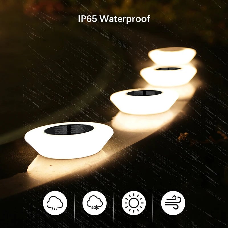14 LED Solar Ground Lights Waterproof Outdoor Landscape Pathway
