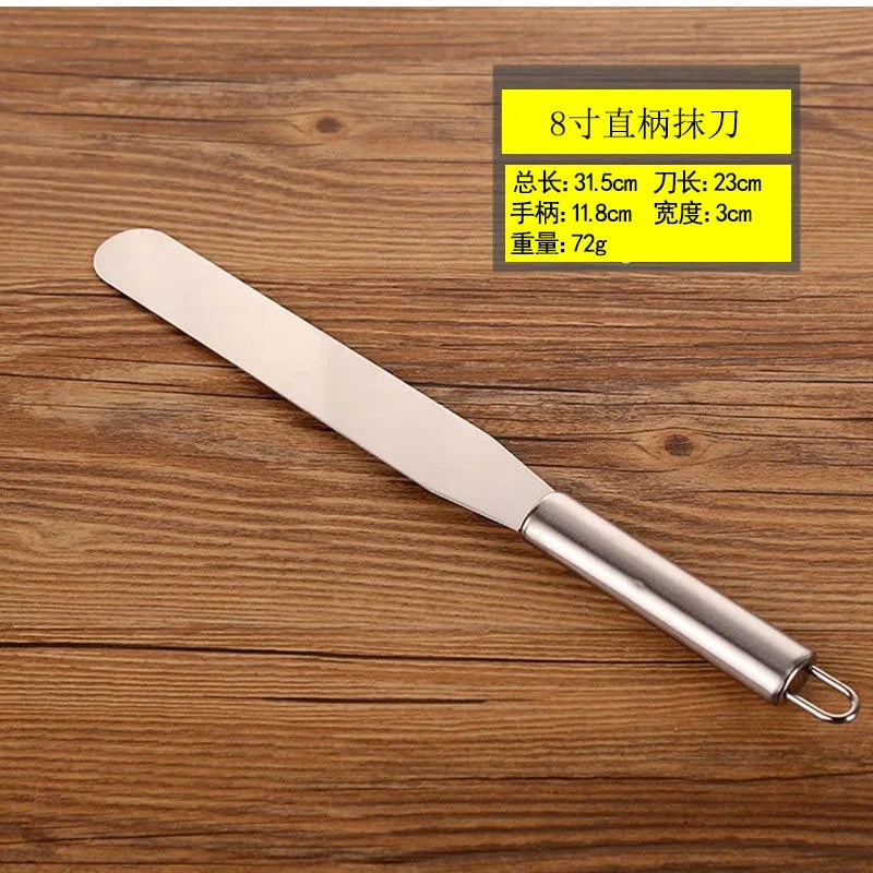 Stainless Steel Cake Spatula 6/8/10/12 Inch Icing Frosting Tool