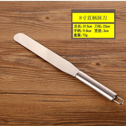 Stainless Steel Cake Spatula 6/8/10/12 Inch Icing Frosting Tool