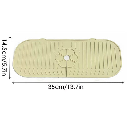 Silicone Kitchen Sink Faucet Splash Guard Mat Countertop Protector