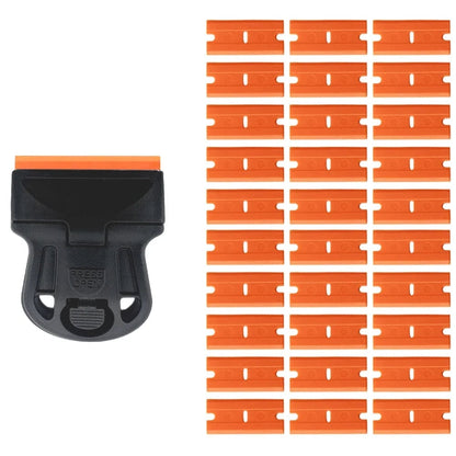 Car Glass Scraper with Razor Blades - Sticker Glue Remover Tool