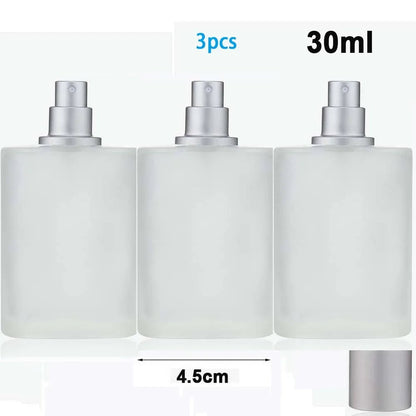50ml 30ml Sandblasted Glass Perfume Bottle with Screw Top Spray