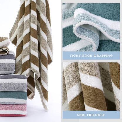 Soft Absorbent Bath Towel Set 2/4/6 Pcs Quick-Drying Towels