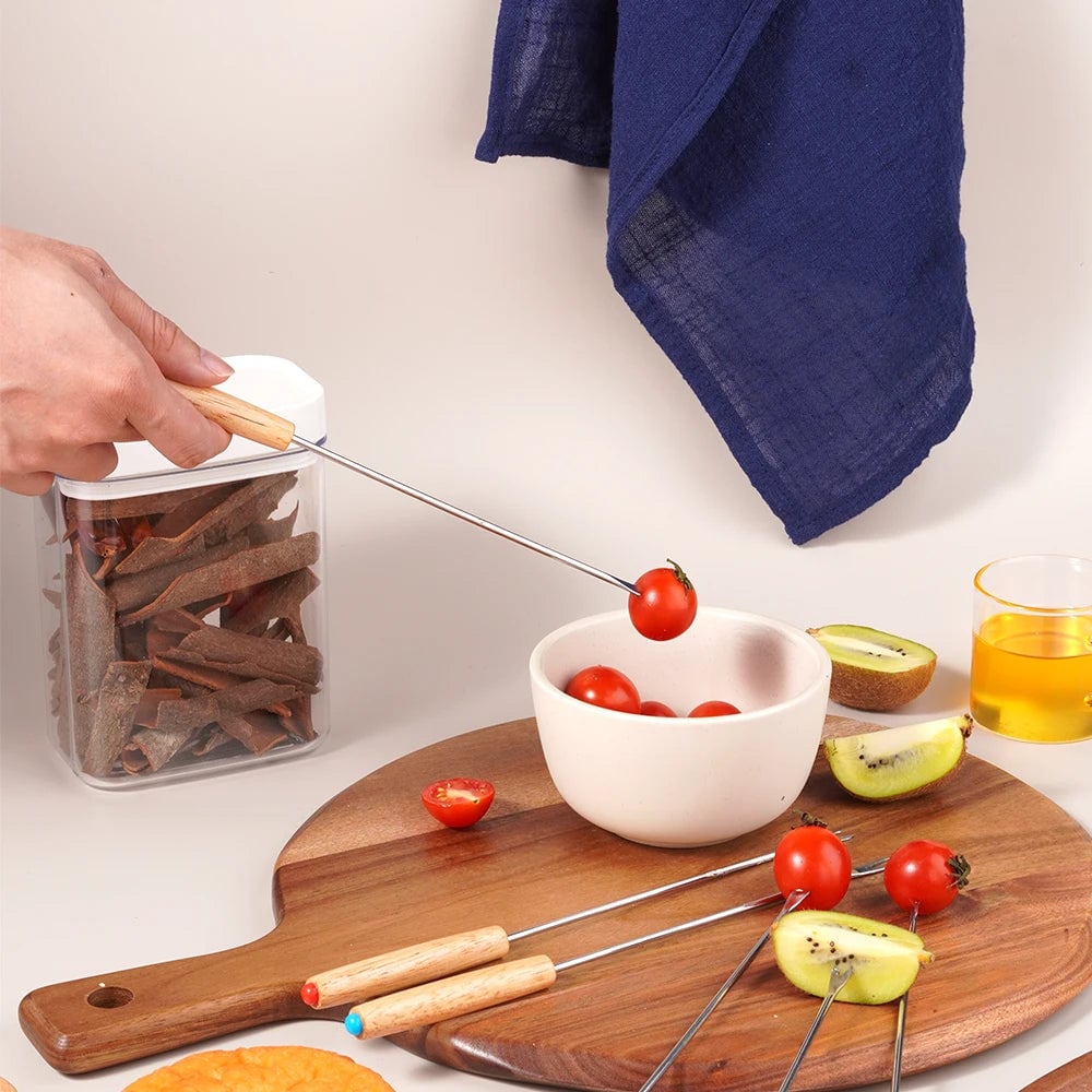 Stainless Steel Fondue Forks Set 6-24Pcs Long Corrosion Resistant