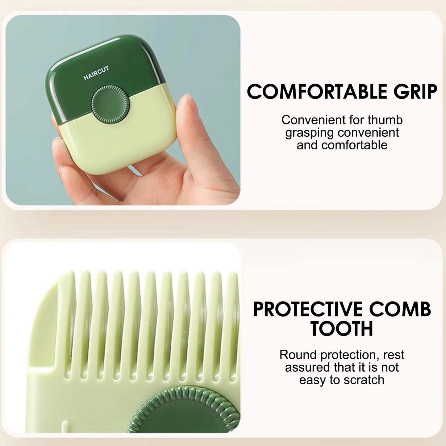 2-in-1 Hair Cutting Trimmer Comb - Bangs Shaving Thinning Tool
