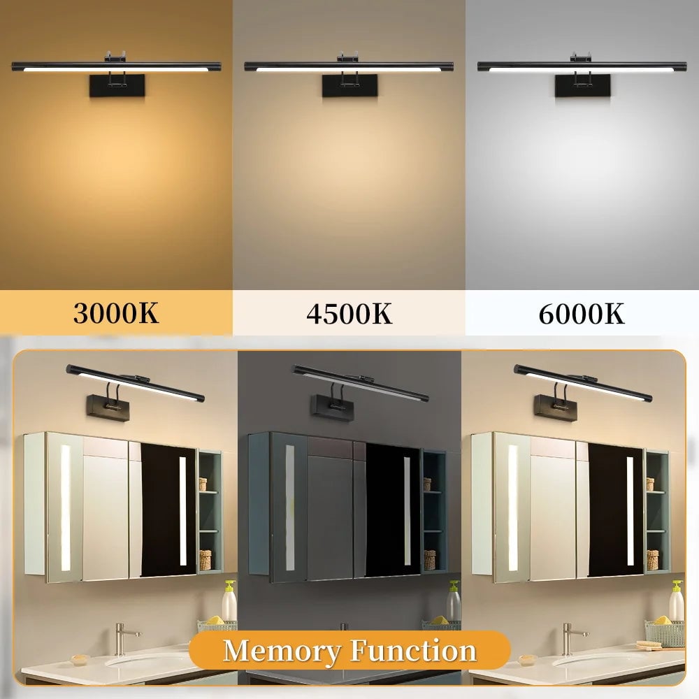 LED Waterproof Bathroom Mirror Light - Modern Vanity Wall Lamp