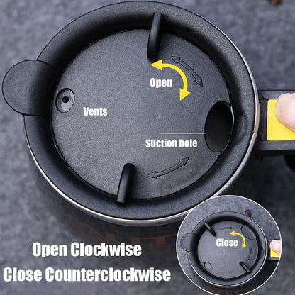 Electric Self Stirring Coffee Mug 450ml Stainless Steel Magnetic
