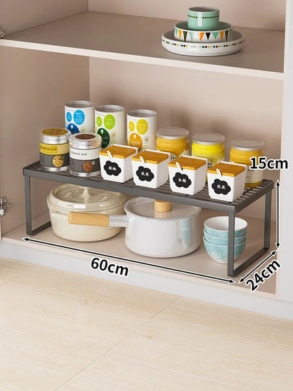 Multi-Layer Kitchen Countertop Organizer Spice Rack Storage Shelf