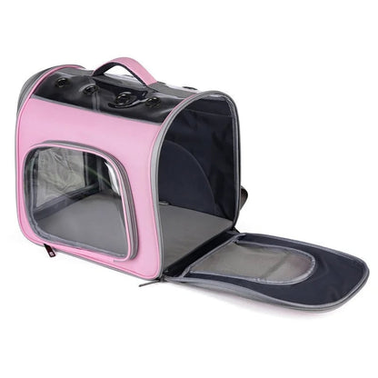 Breathable Pet Carrier Backpack for Cats Dogs - Travel Outdoor Bag