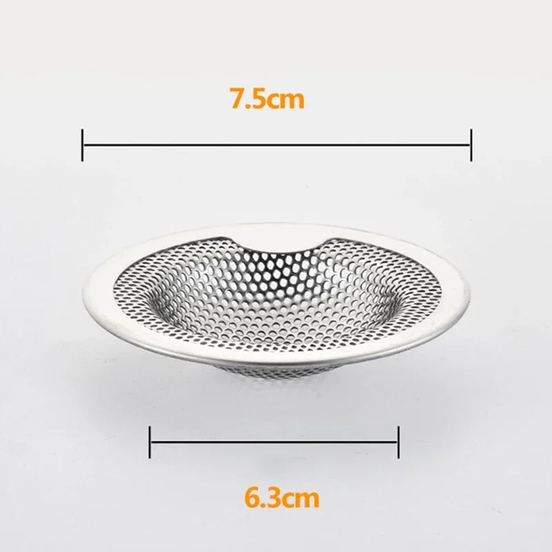 Stainless Steel Sink Drain Filter Anti-Clog Kitchen Bathroom