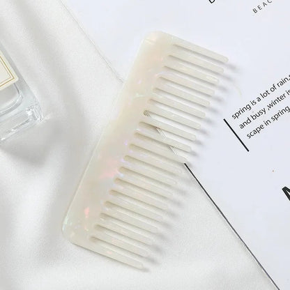 Wide Tooth Acetate Hair Comb Anti Static Korean Massage Hairbrush