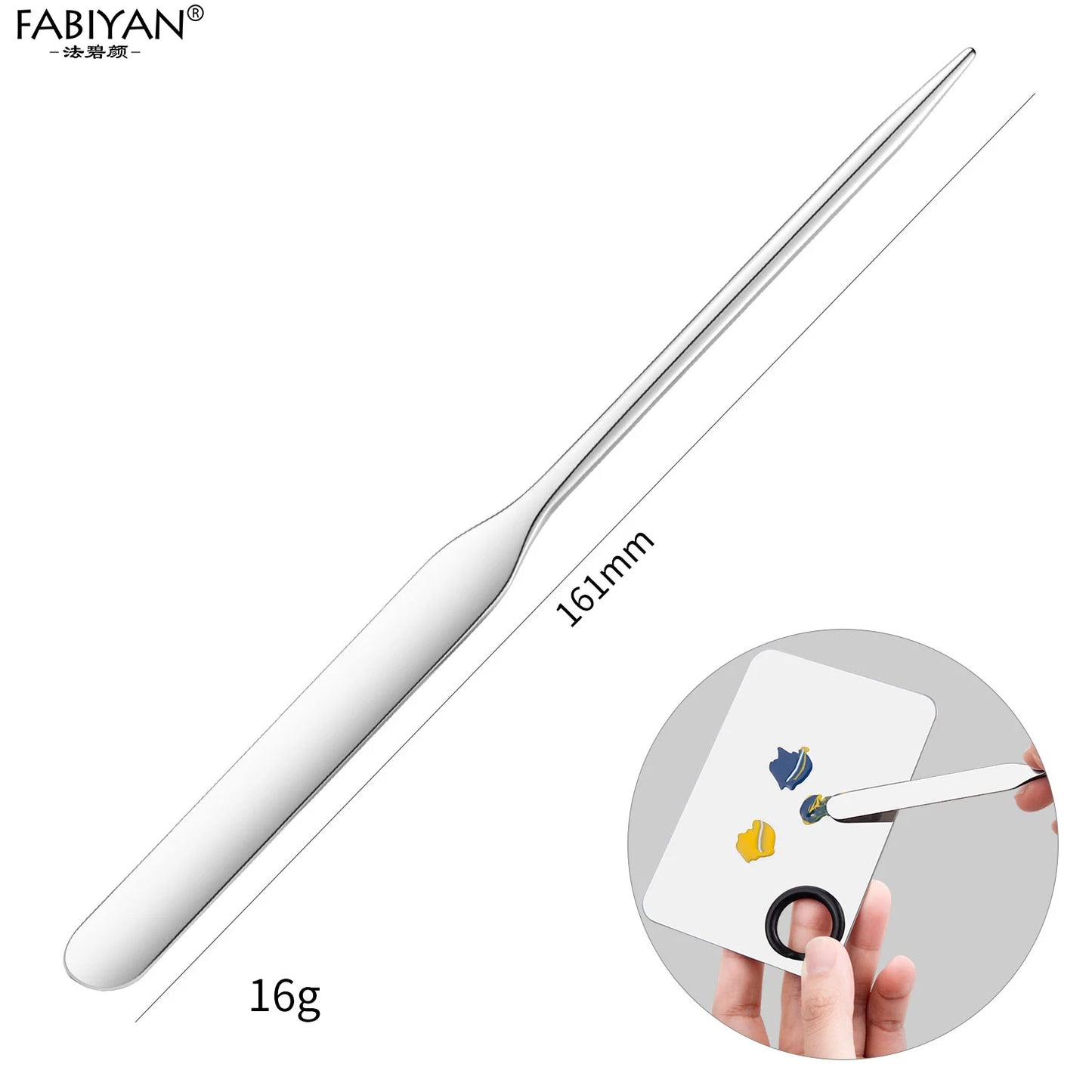 Stainless Steel Spatula Stick - Nail Art & Makeup Foundation Mixer