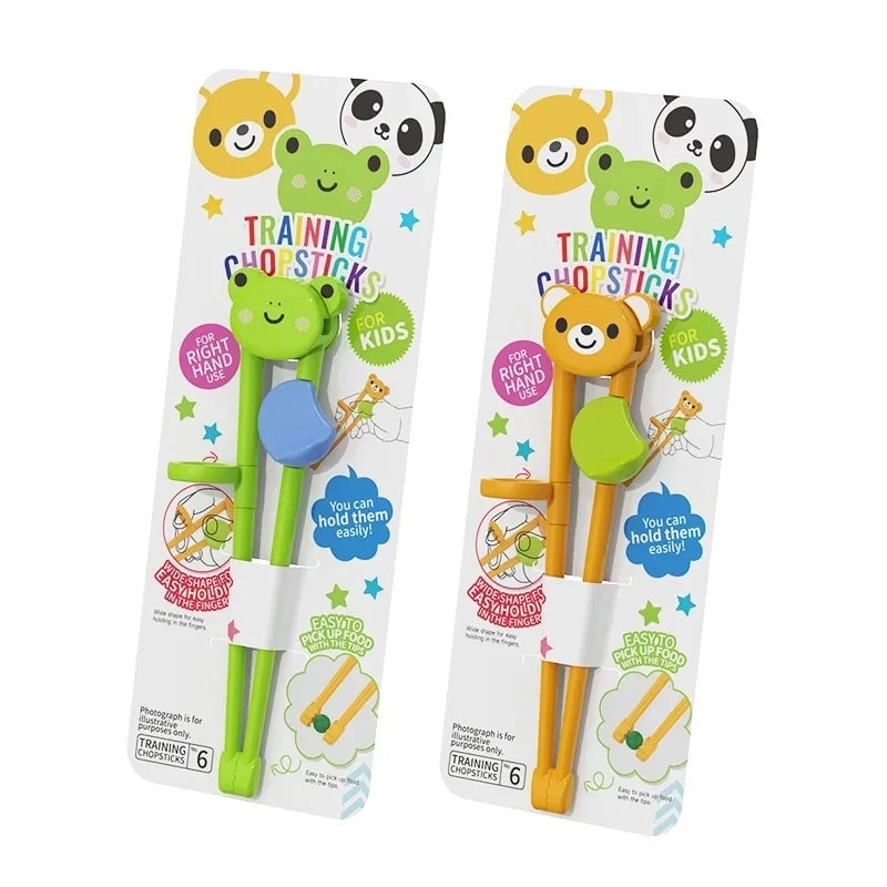 Training Chopsticks for Kids - Cartoon Animal Design Learning Aid