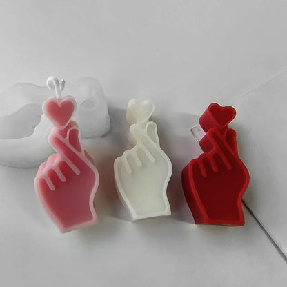 3D Mini Heart Silicone Candle Mold - DIY Craft Chocolate Plaster