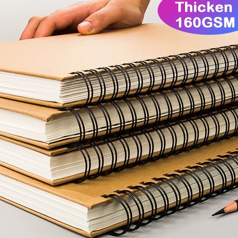 Professional Spiral Sketchbook Thick Paper Art Drawing Notebook