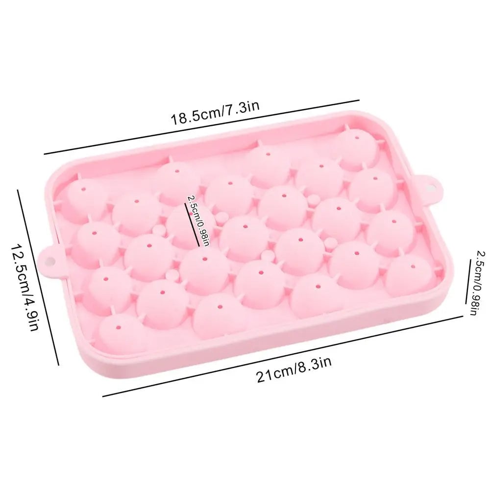 Silicone 3D Round Ball Ice Mold Tray for Whisky & Cocktails