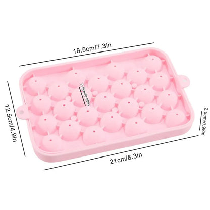 Silicone 3D Round Ball Ice Mold Tray for Whisky & Cocktails