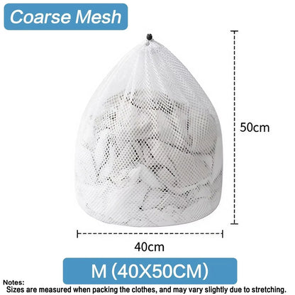 Large Capacity Drawstring Mesh Laundry Bag - 4 Sizes Available
