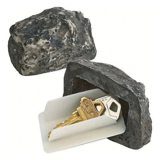 Outdoor Fake Rock Key Hider Box - Weather Resistant Hidden Storage