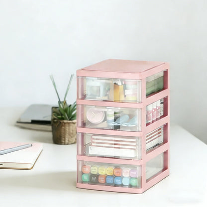 Clear Acrylic Drawer Organizer 2/3/4-Tier Storage Box Space-Saving