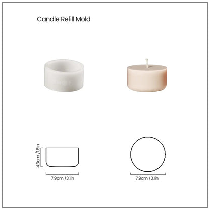 Nicole Pomegranate Concrete Candle Jar Silicone Mold for Jesmonite DIY