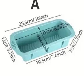 Silicone High-Temperature Cake Baking Mould Set - Muffin Toast Pan