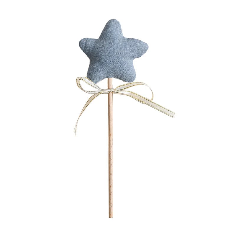 Beech Wood Star Rattle Teething Toy - Montessori Baby Nursing