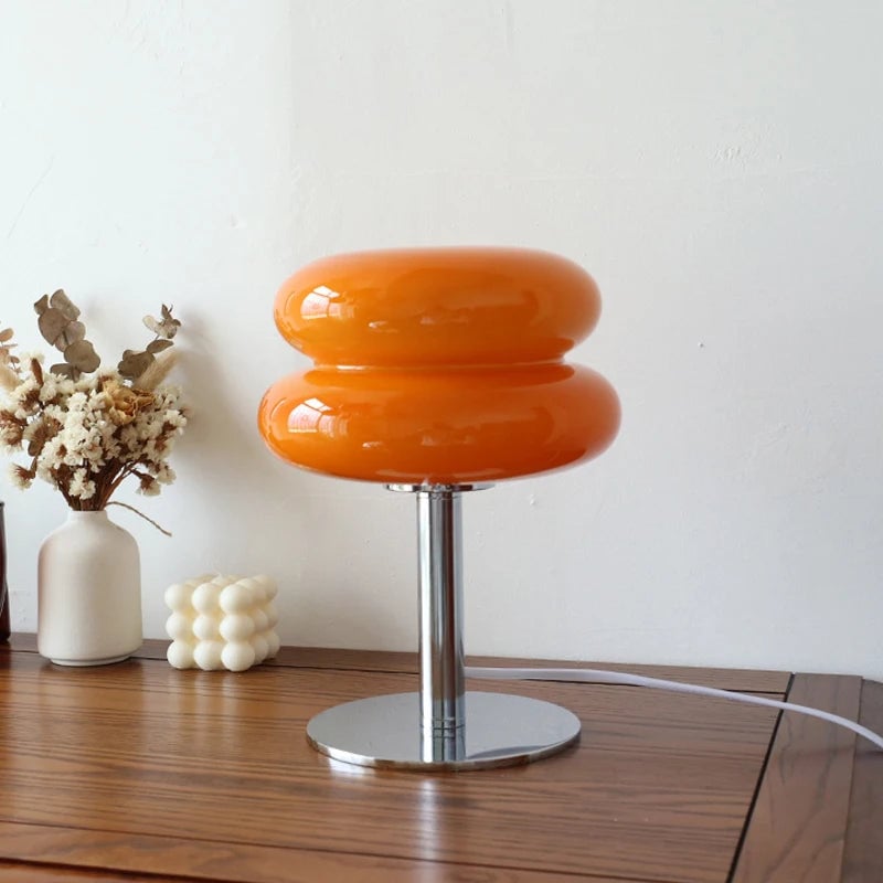 Macaron Glass Table Lamp - Trichromatic Dimming Eye Protection Light
