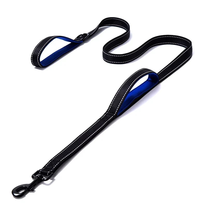 Heavy Duty Double Handle Chain Dog Leash - Training Control Lead