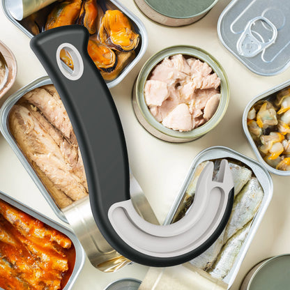 Easy-Grip Hook Can Opener - Durable Plastic Home & Restaurant Tool