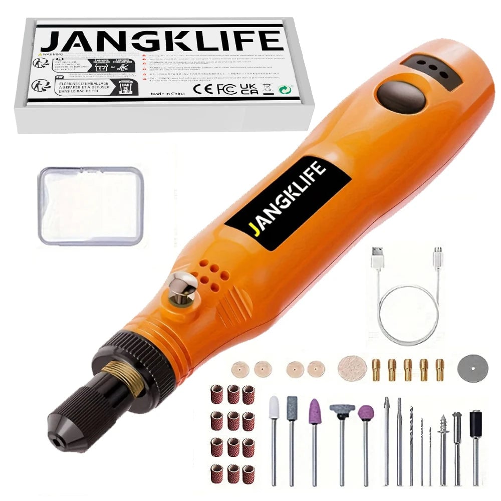 USB Cordless Rotary Tool Kit - Engraving Pen for Jewelry Metal Glass