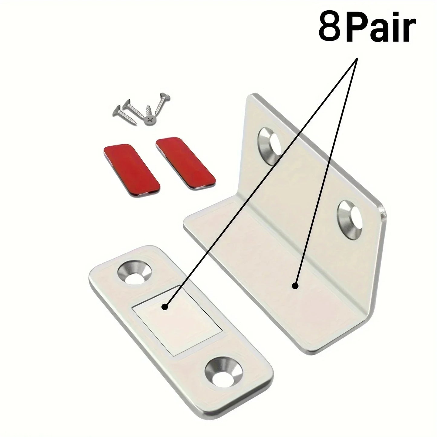 Magnetic Door Catch Latch - Invisible Strong Adhesion Drill-Free